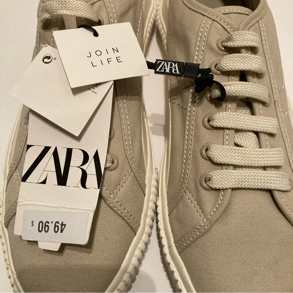 Zara Women’s Platform Athletic Tennis Shoes‎ Sneakers Size 9
